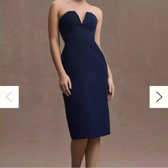 BHLDN Dresses & Skirts - NEW Anthropologie BHLDN Sachin & Babi Size 4 Nora Strapless Deep-V Taffeta Dress